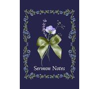 Christian Sermon Notes: Lit By His Peace - Dark Blue