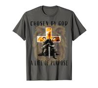 Christian Shirts Chosen Faith Graphic Tee Leone Gesù Regali Maglietta