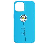 Christian Shirts per le donne Faith Daisy Summer Graphic T Shirt Custodia per iPhone 15