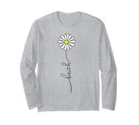 Christian Shirts per Le Donne Faith Daisy Summer Graphic T Shirt Maglia a Manica