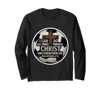 Christian Soccer Bibbia Versetto Citazione Filippesi 4:13 Calcio Maglia a Manica