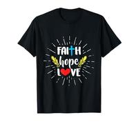 Christian T-Shirt - Faith Hope Love Maglietta