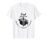 Christian T-Shirt - God Grant Me Serenity, Courage & Wisdom Maglietta