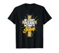 Christian T-Shirt - If Lost Please Return To Jesus Maglietta