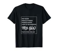 Christian T-Shirt - My God Light, Promise, Miracle Way Maker Maglietta