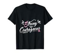 Christian T-Shirt - Strong And Courageous (Joshua 1:9) Maglietta