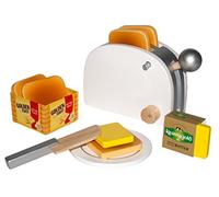 Christian Tanner- Set per Toast Dorato, Colore Bianco, 9 Stück (1er Pack), 1