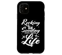 Christian Teacher Rocking Sunday school life Sunday Teacher Custodia per iPhone 11
