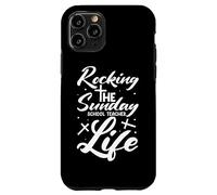 Christian Teacher Rocking Sunday school life Sunday Teacher Custodia per iPhone 11 Pro