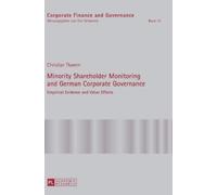 Christian Thamm Minority Shareholder Monitoring and German Co (Copertina rigida)