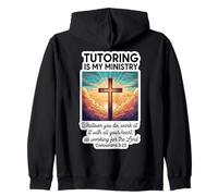 Christian Tutor Turoring è Il Mio Insegnante volontario del Ministero Felpa con Cappuccio