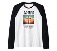 Christian Tutor Turoring è Il Mio Insegnante volontario del Ministero Maglia con Maniche Raglan