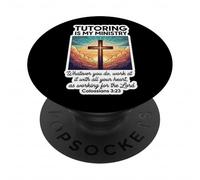 Christian Tutor Turoring è il mio insegnante volontario del ministero PopSockets PopGrip Adesivo