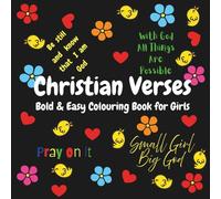 Christian Verses: Bold & Easy Colouring Book for Girls