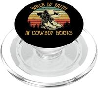 Christian Walk Da Fede In Cowboy Stivali Cowgirl Western PopSockets PopGrip per MagSafe