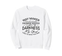 Christian Way Maker Miracle Worker Luce nell'oscurità Felpa
