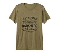 Christian Way Maker Miracle Worker Luce nell'oscurità Maglietta Premium