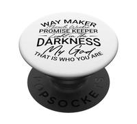 Christian Way Maker Miracle Worker Luce nell'oscurità PopSockets PopGrip Adesivo