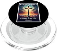 Christian Web Design è il mio progettista del ministero sviluppatore Gesù PopSockets PopGrip per MagSafe