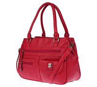 Christian Wippermann Borsa a Tracolla Donna - PU Resistente - 32x24x12 cm - 4 Scomparti Frontali e Interni - Tracolla Regolabile Fino a 120 cm - Borse Donna Alta Qualità - Borsetta Donna Versatile