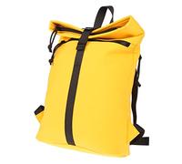 Christian Wippermann Borsa da bicicletta da donna, arrotolabile, giallo., 29 x 32 x 9 cm