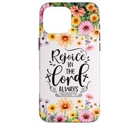 Christian Women Bible Psalm Faith Rejoice In the Lord 4:4 Custodia per iPhone 16 Pro Max
