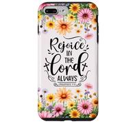 Christian Women Bible Psalm Faith Rejoice In the Lord 4:4 Custodia per iPhone 7 Plus/8 Plus