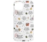 Christian Women Bible Verses Psalm Faith Quote Inspirational Custodia per iPhone 15 Plus