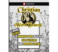 Christian Word Search | Large Print 55 Word Search Puzzles | 9 Words Per Puzzle | 495 Words Total | Solutions Included | Suitable for All Ages | Large 8,5X11