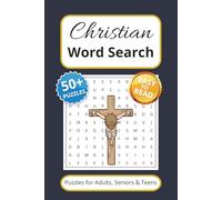 Christian Word Search Puzzle Book: Word Searches with Easy to Read Print about Christ, Faith, Bible Study and More | 6x9 inches, 110 pages | 50+ Puzzles ... Gift for Vacations, Holidays and Free Times
