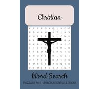 Christian Word Search Puzzle Book: Word Searches with Easy to Read Print about Christianity, and More [6x9 inches, 110 pages] 50+Puzzles... Gift for Vacations, Holidays and Free Times