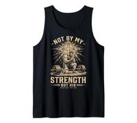 Christian Workout Not By My Strength But His Men's Gym Canotta
