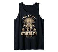 Christian Workout Not By My Strength But His Men's Gym Canotta