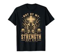 Christian Workout Not By My Strength But His Men's Gym Maglietta