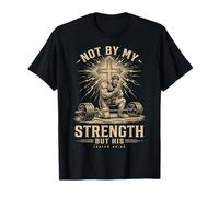 Christian Workout Not By My Strength But His Men's Gym Maglietta