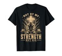 Christian Workout Not By My Strength But His Men's Gym Maglietta