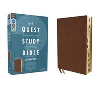 Christianity To NIV, Quest Study Bible, Large Print, Leat (Rilegato in ecopelle)
