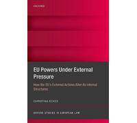 Christina Eckes EU Powers Under External Pressure (Copertina rigida)