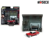 Christine 1958 Plymouth Fury Darnell's Garage 1/64 Die Cast Jonny lightning