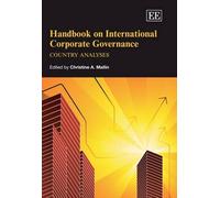Christine A. Mal Handbook on International Corporate Governa (Copertina rigida)