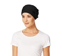 Christine, Copricapo Lotus-Uni Bamboo, turbante per chemio Nero Taglia unica