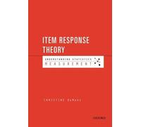 Christine DeMars Item Response Theory (Tascabile) Understanding Statistics