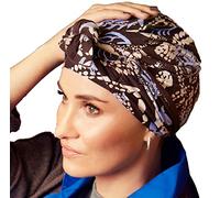 Christine Headwear Beatrice Turban with Ribbons Fascia per la Testa, Autumn Blues, Taglia Unica Donna
