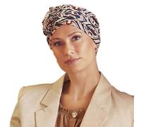 Christine Headwear Lotus Turbante, Endless Shapes of Blue, Taglia Unica Donna