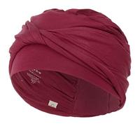 Christine Headwear Shakti Turbante Donna | Chemo Copricapo Donna | con perdita di capelli | 95% viscosa bambù 5% elastan, Colore: rosso, 1 stück (1er Pack)