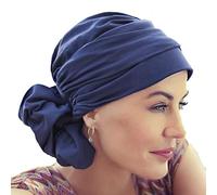 Christine Headwear Turbante Mila in cotone Supima Extra Morbido e Fresco, blu notte, Taglia unica