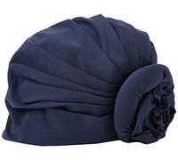 Christine Headwear Zuri Turban Made from Supima Cotton, Black Iris Turbante, One Size da Donna