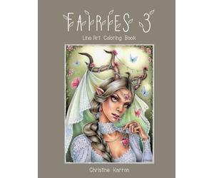 Christine Karron Fairies 3 Line Art Coloring Book (Tascabile) Fairies