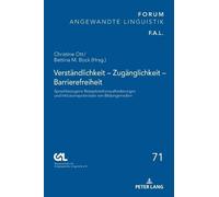 Christine Ott B Verständlichkeit - Zugänglichkeit - Barrieref (Copertina rigida)