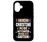 CHRISTINE Personalized Women's Gift Custom CHRISTINE Custodia per iPhone 16